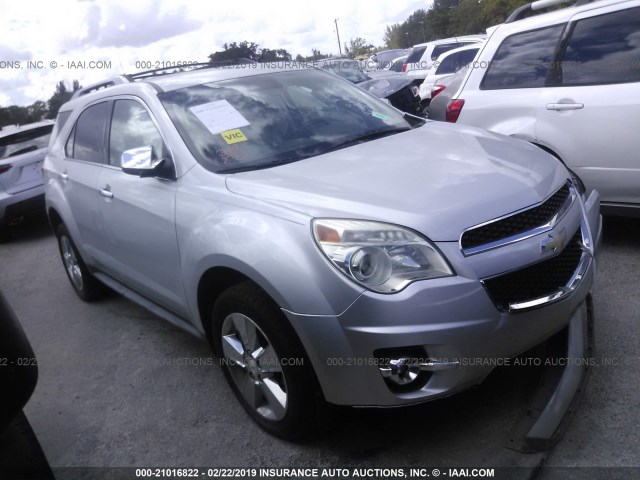 2GNALFEK2D6150978 - 2013 CHEVROLET EQUINOX LTZ SILVER photo 1