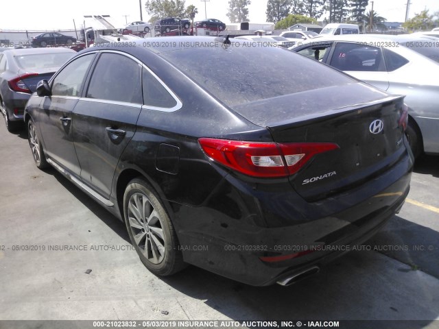 5NPE34AF7GH270914 - 2016 HYUNDAI SONATA SPORT/LIMITED BLACK photo 3