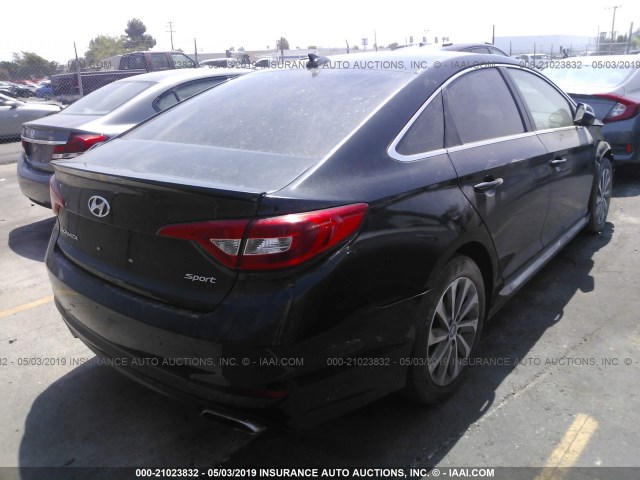 5NPE34AF7GH270914 - 2016 HYUNDAI SONATA SPORT/LIMITED BLACK photo 4