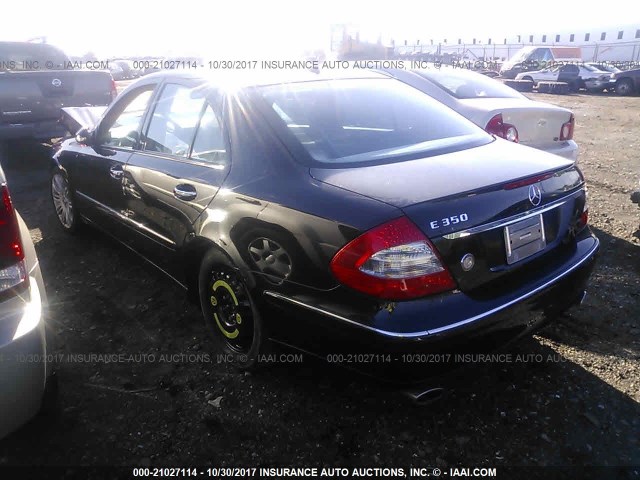 WDBUF56X18B197633 - 2008 MERCEDES-BENZ E 350 BLACK photo 3