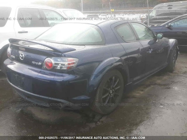 JM1FE173870212513 - 2007 MAZDA RX8 BLUE photo 4