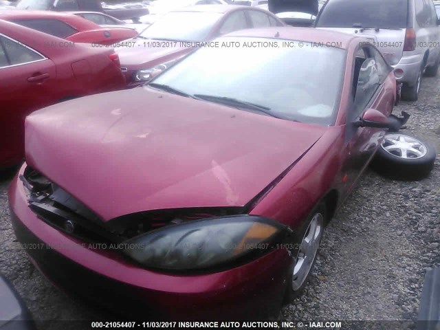 1ZWFT61L5X5616912 - 1999 MERCURY COUGAR V6 MAROON photo 2