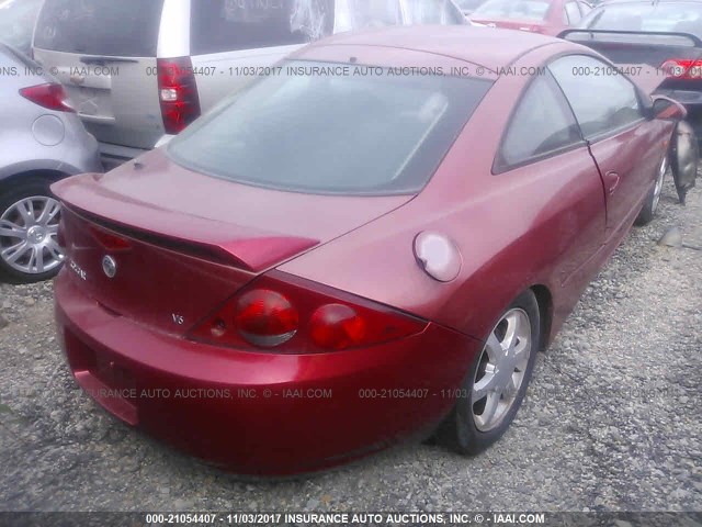 1ZWFT61L5X5616912 - 1999 MERCURY COUGAR V6 MAROON photo 4