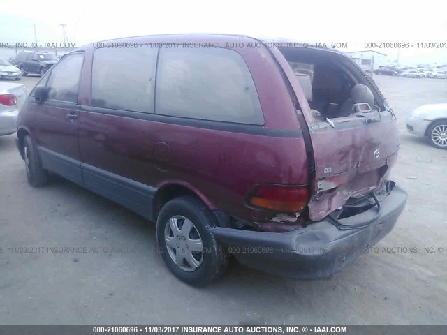 JT3GK12M7T1224268 - 1996 TOYOTA PREVIA DX MAROON photo 3