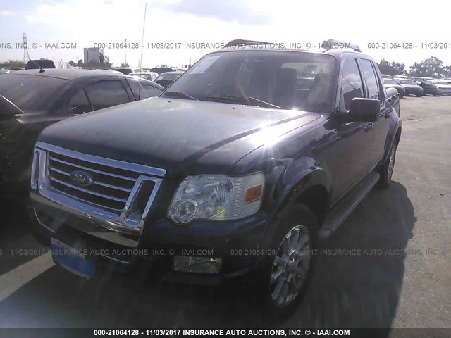 1FMEU33K77UA26490 - 2007 FORD EXPLORER SPORT TR LIMITED Dark Blue photo 2