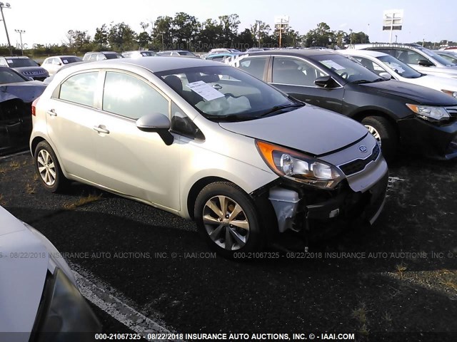 KNADN5A37C6032452 - 2012 KIA RIO EX/SX SILVER photo 1