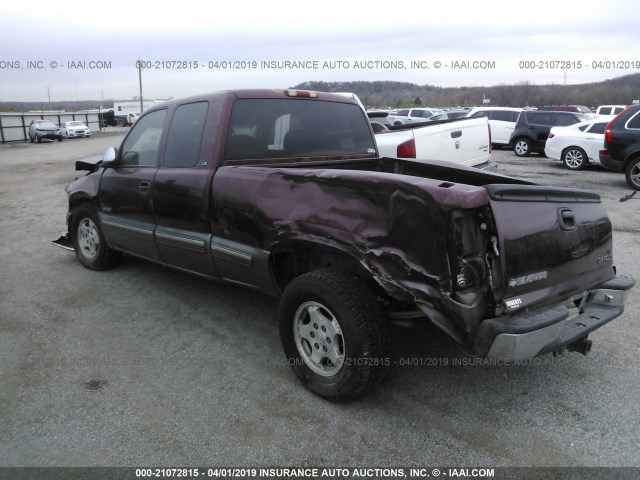 2GCEC19T9Y1225369 - 2000 CHEVROLET SILVERADO C1500 MAROON photo 3