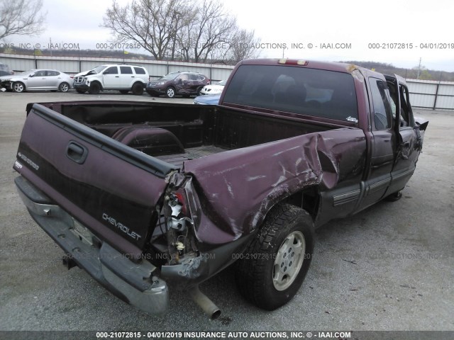 2GCEC19T9Y1225369 - 2000 CHEVROLET SILVERADO C1500 MAROON photo 4