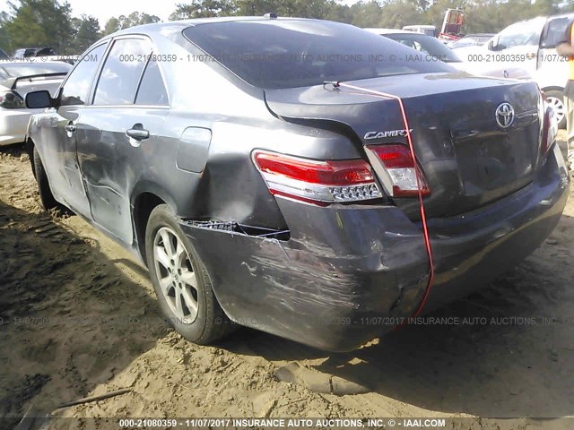 4T4BF3EK5BR182150 - 2011 TOYOTA CAMRY SE/LE/XLE GRAY photo 6