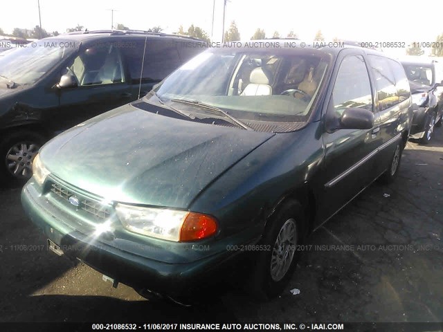 2FMDA5145WBA00107 - 1998 FORD WINDSTAR WAGON GREEN photo 2