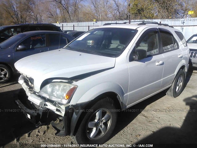 KNDJC733265505477 - 2006 KIA SORENTO EX/LX WHITE photo 2