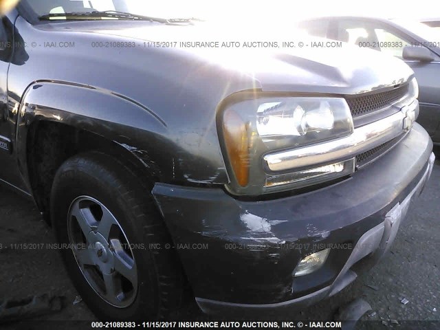 1GNDS13S232180998 - 2003 CHEVROLET TRAILBLAZER  GRAY photo 6