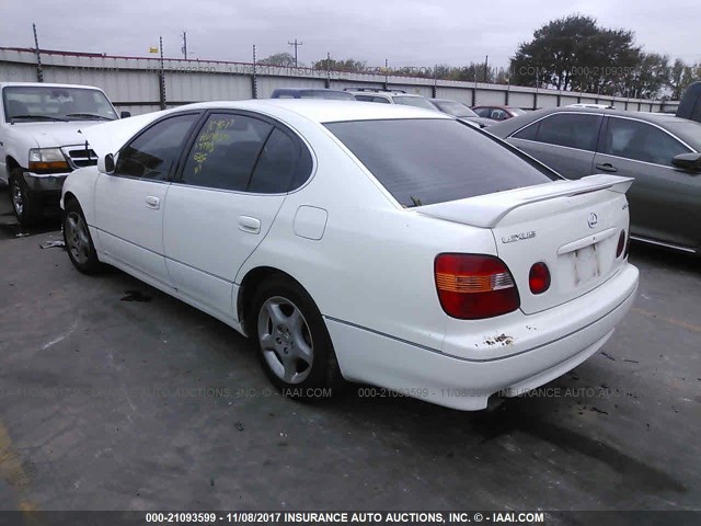 JT8BD68S4Y0086378 - 2000 LEXUS GS 300 WHITE photo 3