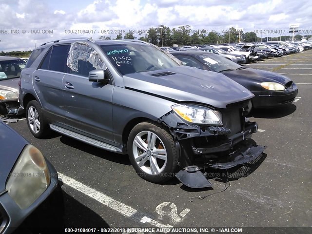 4JGDA5HB0DA209106 - 2013 MERCEDES-BENZ ML 350 4MATIC SILVER photo 1