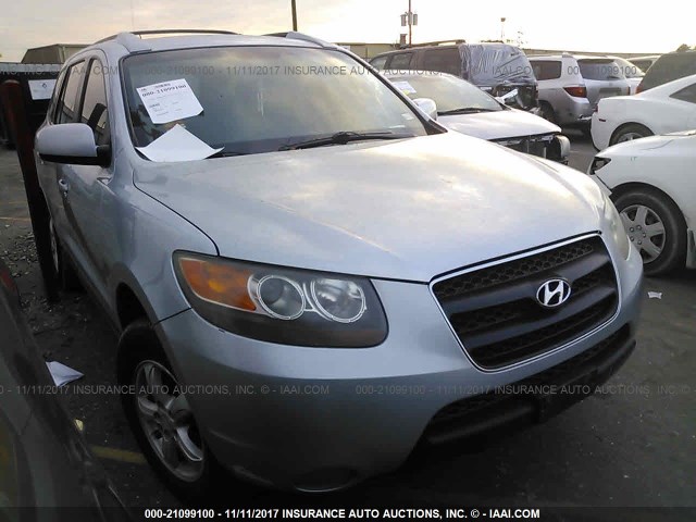 5NMSG13D57H112893 - 2007 HYUNDAI SANTA FE GLS BLUE photo 1