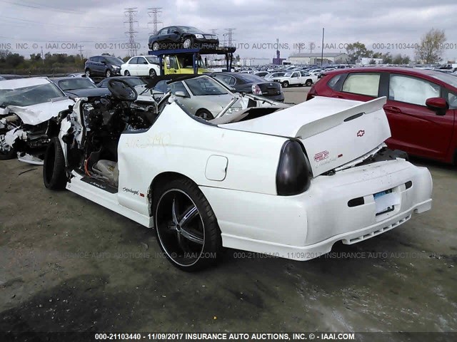 2G1WZ121659224178 - 2005 CHEVROLET MONTE CARLO SS SUPERCHARGED WHITE photo 3