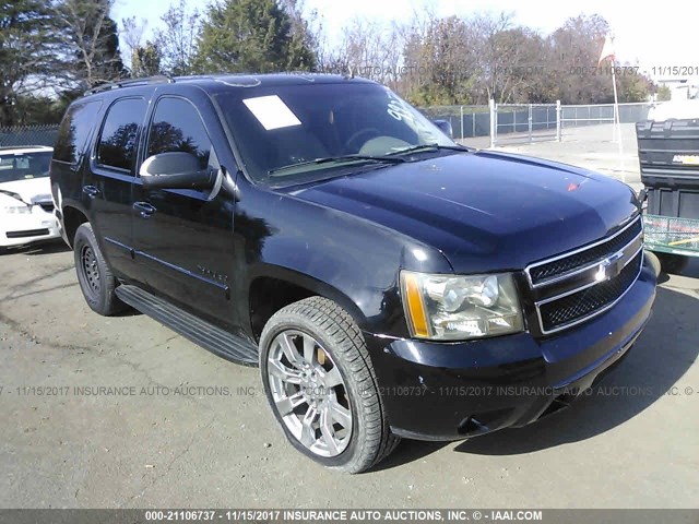 1GNFK13037J134955 - 2007 CHEVROLET TAHOE K1500 BLACK photo 1