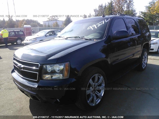 1GNFK13037J134955 - 2007 CHEVROLET TAHOE K1500 BLACK photo 2