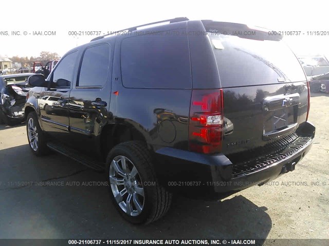 1GNFK13037J134955 - 2007 CHEVROLET TAHOE K1500 BLACK photo 3