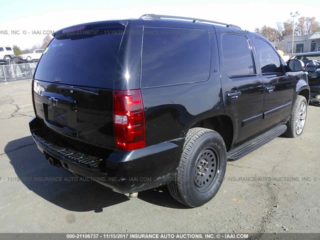 1GNFK13037J134955 - 2007 CHEVROLET TAHOE K1500 BLACK photo 4