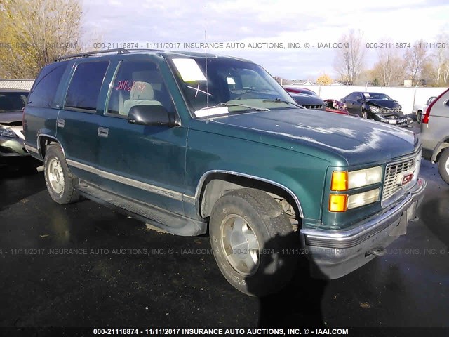 1GKEK13R6TJ733611 - 1996 GMC YUKON GREEN photo 1