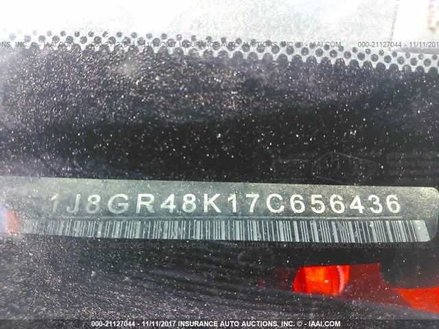 1J8GR48K17C656436 - 2007 JEEP GRAND CHEROKEE LAREDO/COLUMBIA/FREEDOM 银色 照片 9