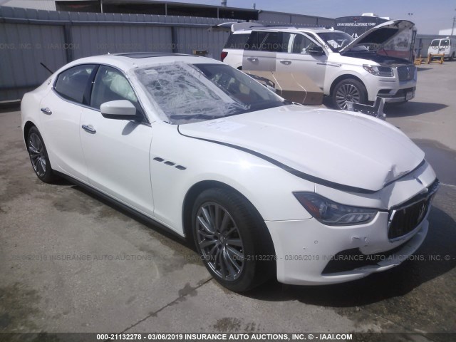 ZAM57XSL4H1220972 - 2017 MASERATI GHIBLI WHITE photo 1