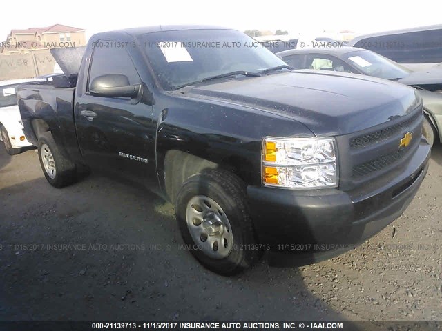 1GCNCPEX1DZ313667 - 2013 CHEVROLET SILVERADO C1500 BLACK photo 1