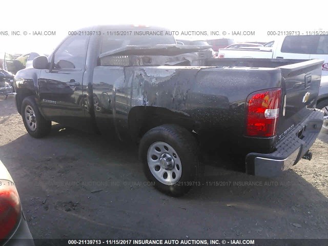 1GCNCPEX1DZ313667 - 2013 CHEVROLET SILVERADO C1500 BLACK photo 3