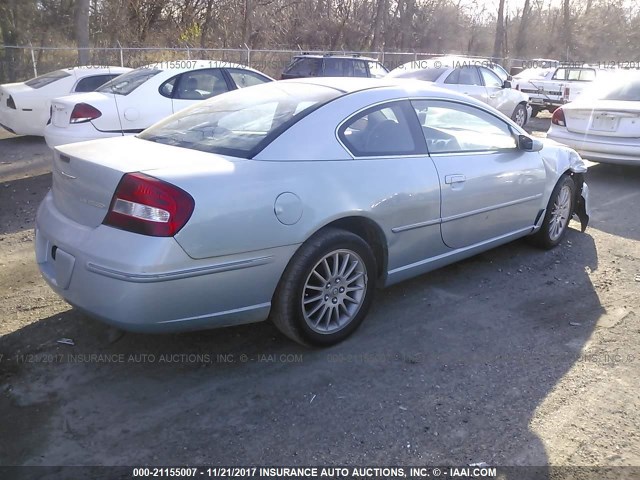 4C3AG52H54E118993 - 2004 CHRYSLER SEBRING LIMITED BLUE photo 4