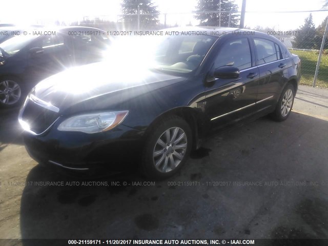 1C3CCBBB8CN124608 - 2012 CHRYSLER 200 TOURING BLACK photo 2