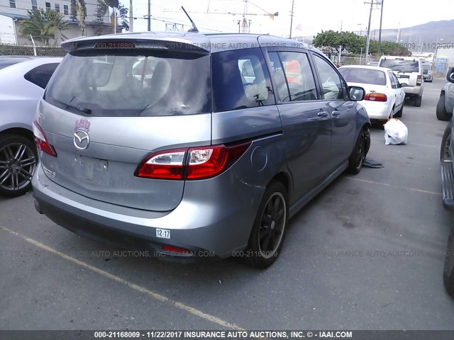 JM1CW2CL5C0106770 - 2012 MAZDA 5 GRAY photo 4