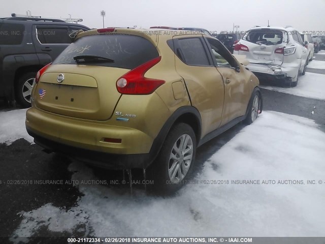 JN8AF5MV2DT216771 - 2013 NISSAN JUKE S/SV/SL GOLD photo 4