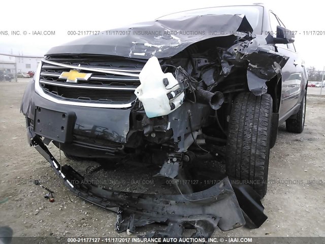 1GNKRGKDXFJ167158 - 2015 CHEVROLET TRAVERSE LT BLACK photo 6