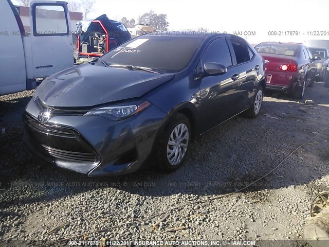 5YFBURHE4HP675501 - 2017 TOYOTA COROLLA L/LE/XLE/SE/XSE BLUE photo 2