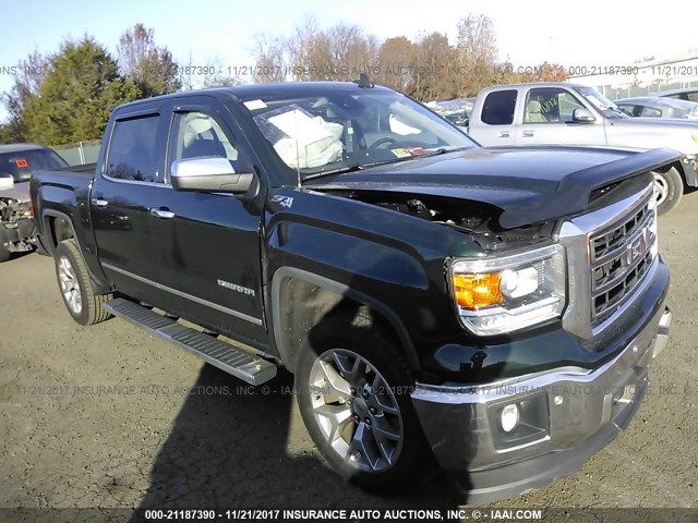 3GTU2VEC9FG271641 - 2015 GMC SIERRA K1500 SLT GREEN photo 1