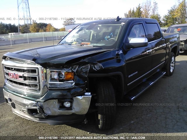 3GTU2VEC9FG271641 - 2015 GMC SIERRA K1500 SLT GREEN photo 2