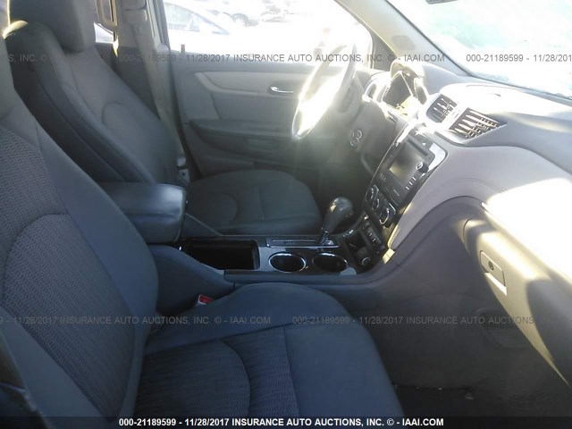 1GNKRHKDXFJ173578 - 2015 CHEVROLET TRAVERSE LT BLACK photo 5