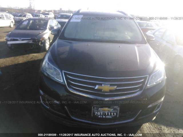 1GNKRHKDXFJ173578 - 2015 CHEVROLET TRAVERSE LT BLACK photo 6