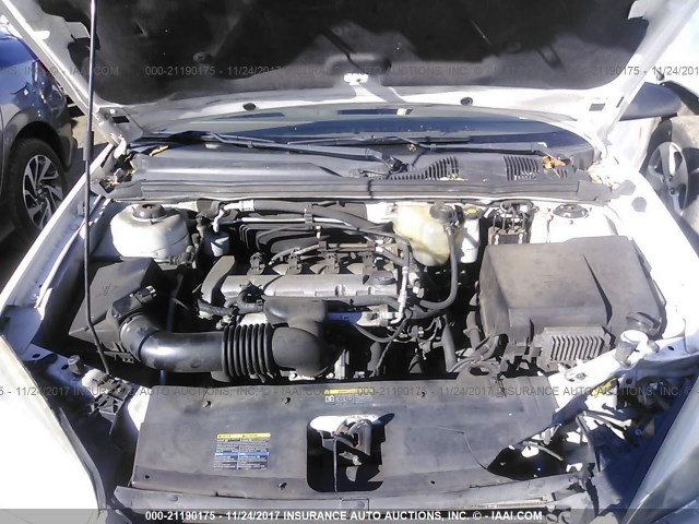 1G1ZS58F67F307597 - 2007 CHEVROLET MALIBU LS WHITE photo 10