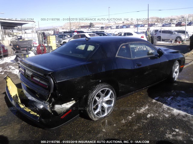 2C3CDZAG7GH213832 - 2016 DODGE CHALLENGER SXT BLACK photo 4