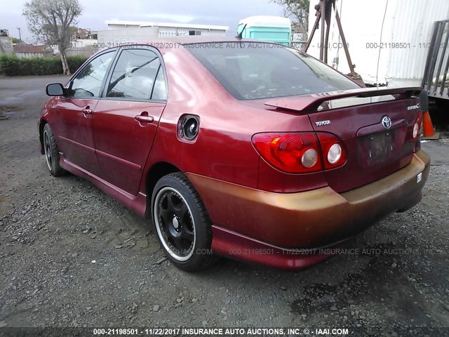 1NXBR32E86Z679375 - 2006 TOYOTA COROLLA CE/LE/S RED photo 3