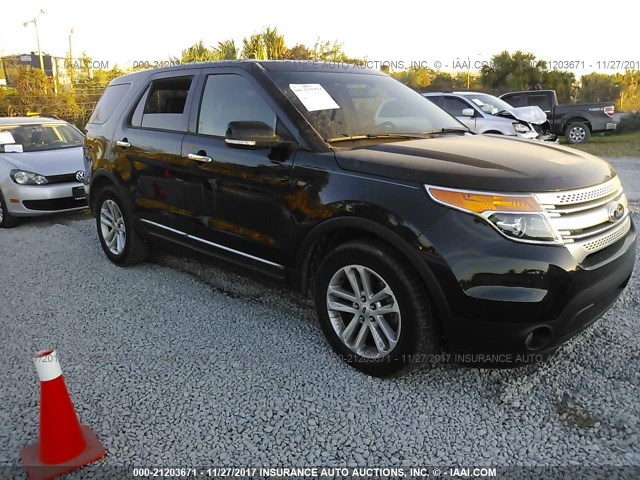 1FM5K7D88EGA16269 - 2014 FORD EXPLORER XLT BLACK photo 1