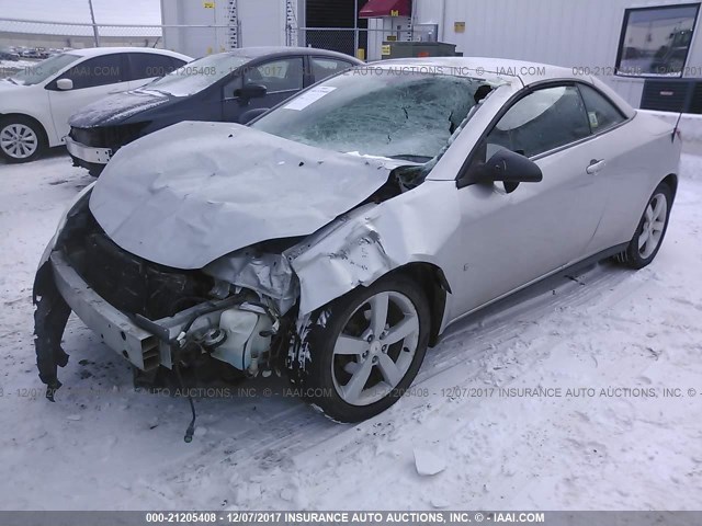 1G2ZH35N974116486 - 2007 PONTIAC G6 GT SILVER photo 2