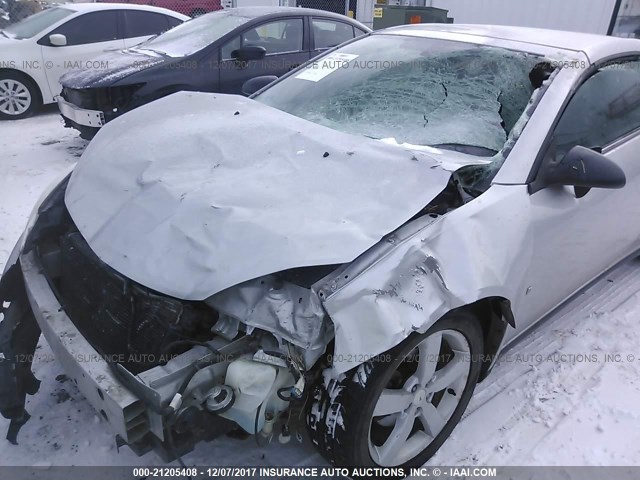 1G2ZH35N974116486 - 2007 PONTIAC G6 GT SILVER photo 6