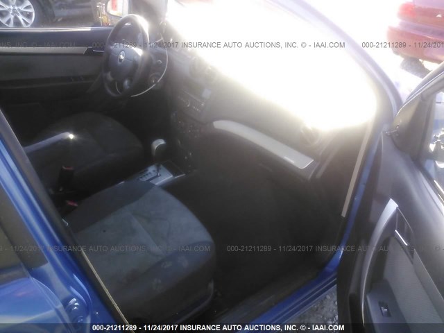 KL1TD66E69B334520 - 2009 CHEVROLET AVEO LS/LT BLUE photo 5