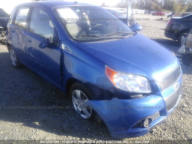 KL1TD66E69B334520 - 2009 CHEVROLET AVEO LS/LT BLUE photo 6