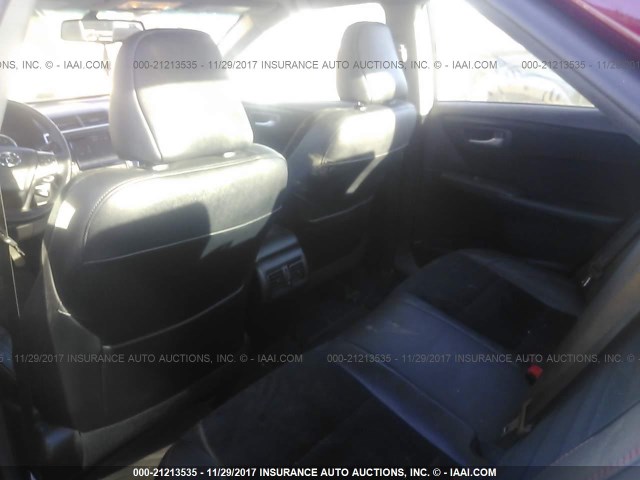 4T1BF1FK0FU913537 - 2015 TOYOTA CAMRY LE/XLE/SE/XSE RED photo 8