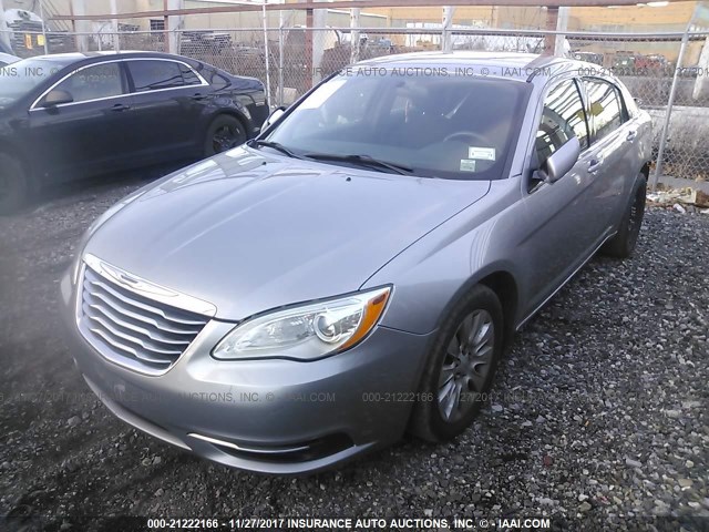 1C3CCBAB7EN145132 - 2014 CHRYSLER 200 LX GRAY photo 2