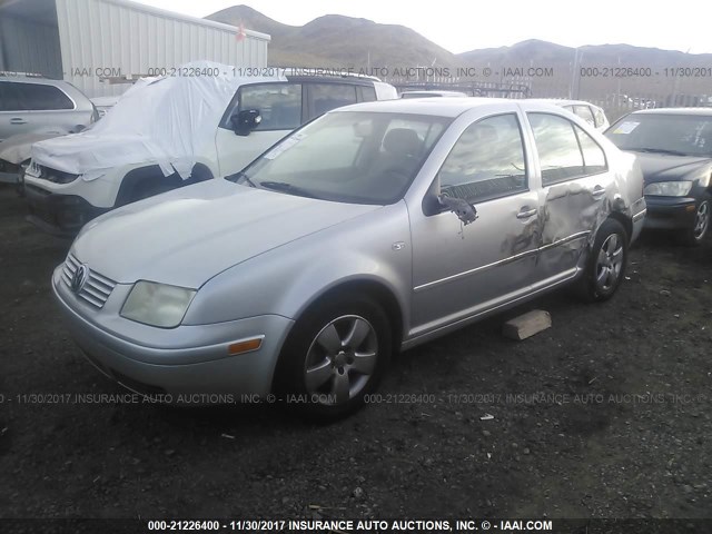 3VWSE69M64M044720 - 2004 VOLKSWAGEN JETTA GLS SILVER photo 2